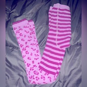 Hanna Andersson kids ribbed ankle tights (size 7/8)